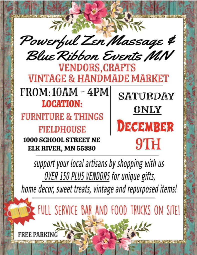 Powerful Zen Massage & Blue Ribbon Events Craft Fair & Food Truck Event 2023