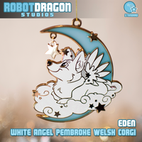 White Angel Pembroke Welsh Corgi Ornament