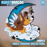 Sable Cardigan Welsh Corgi Ornament
