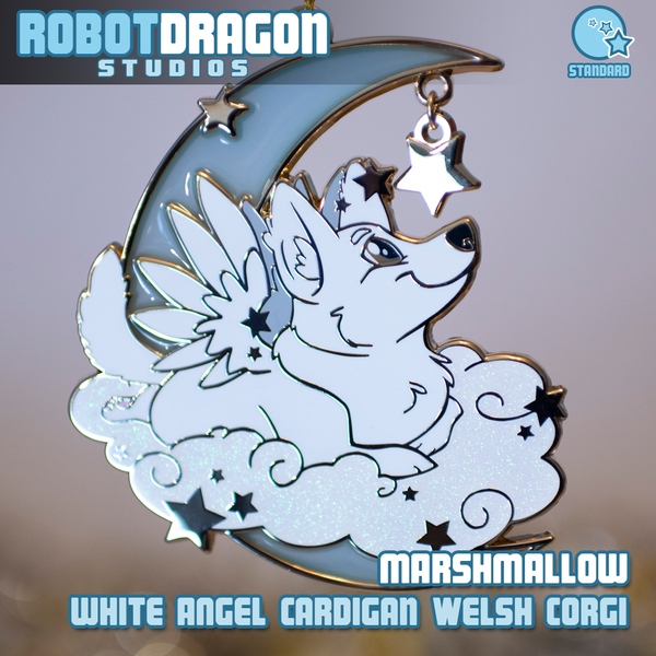 White Angel Cardigan Welsh Corgi Ornament