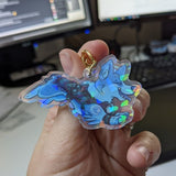 Spirit Corgi Double Holographic Acrylic Keychain