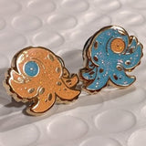 Paired Glitter Octopus Mini Enamel Pin